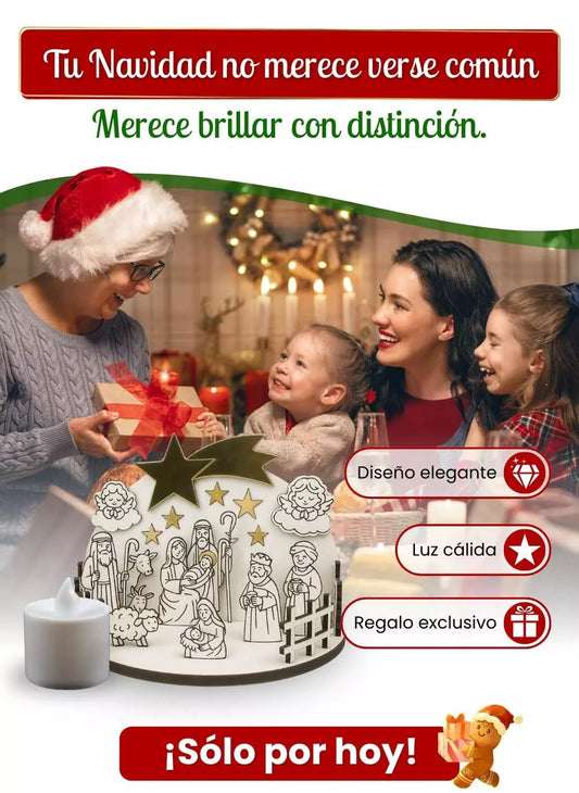 PESEBRE BLANCO NAVIDEÑO